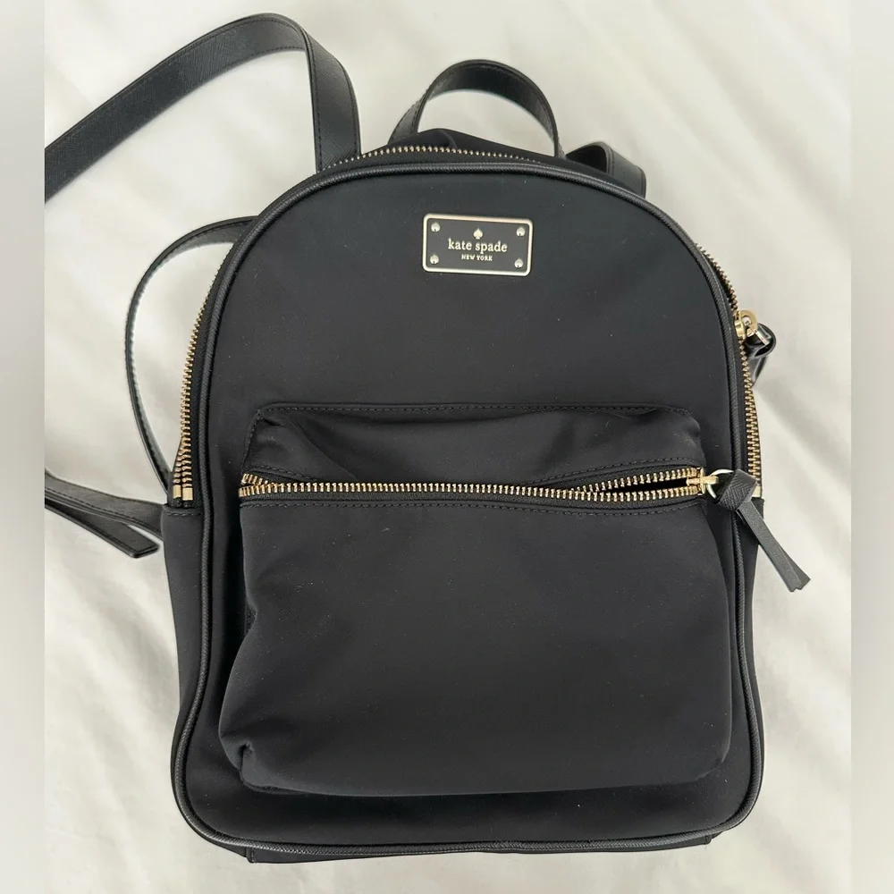 Kate Spade Backpack with Gold Details - Picture 2 of 9
